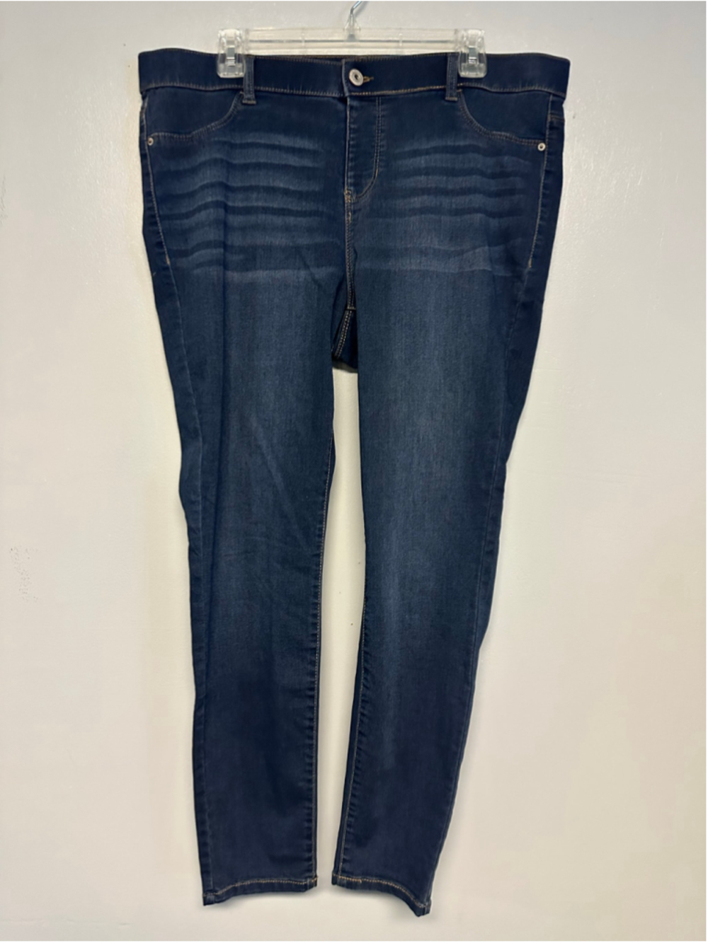 Stitch Star Skinny Jeans Size 16 Blue Stretchy